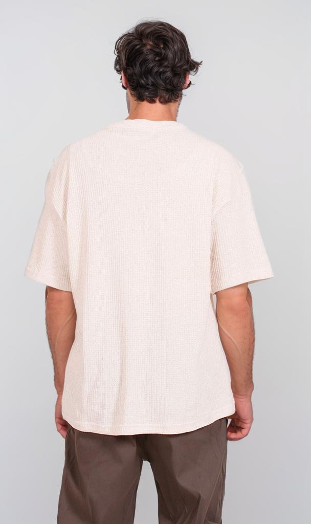 R205824 - Textured Oversized T-Shirt – Off-White