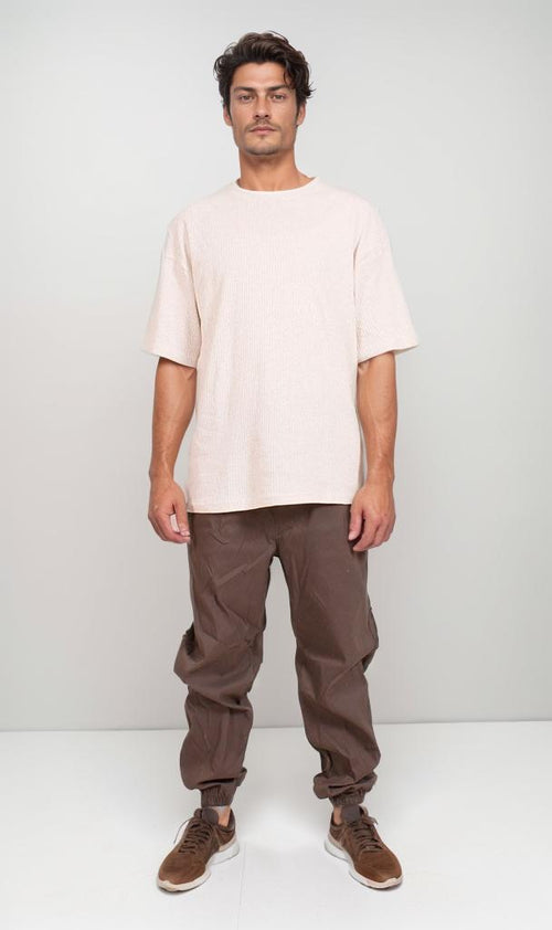 R205824 - Textured Oversized T-Shirt – Off-White