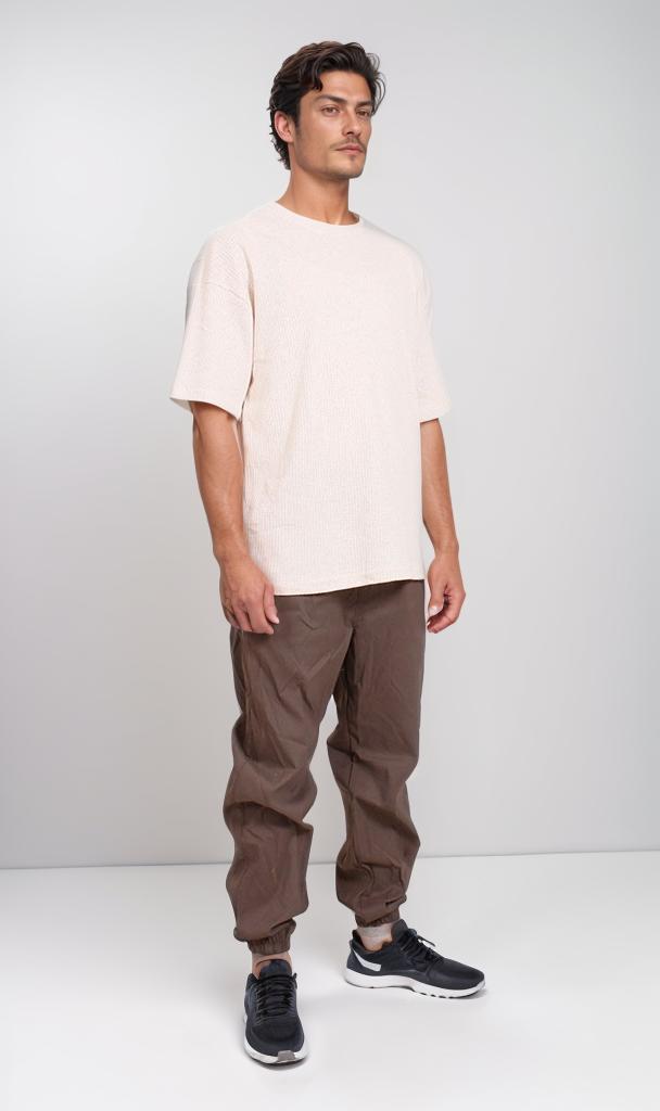 R205824 - Textured Oversized T-Shirt – Off-White