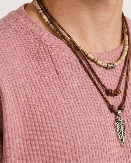 Ravin | Men's Oversized Ribbed Knit Heavyweight T-Shirt - Dusty Rose - R205825