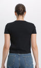 R205860 - Short Sleeves Solid Basic Tee - Black