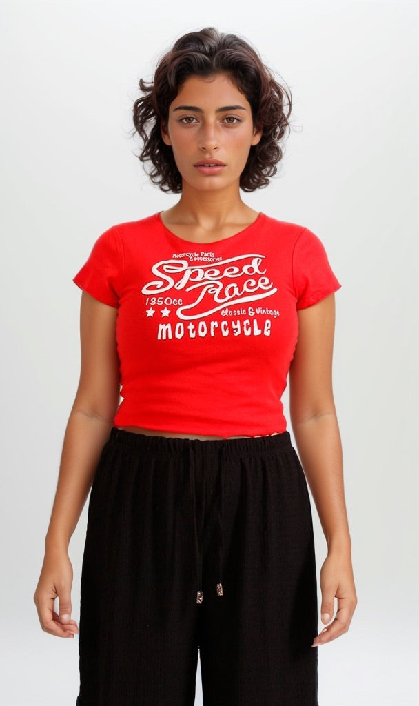 Women's Short Sleeve T-Shirt - Red