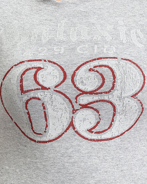 تيشيرت بيبي جرافيك حريمي بحافة ليتوس من ريفين - رمادي فاتح - R205869