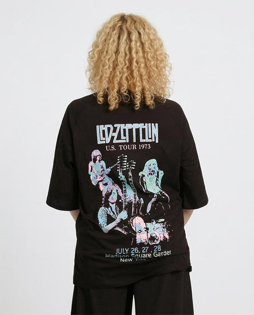 Ravin x Led Zeppelin: '73 U.S. Tour Oversized Graphic Teet - Black - R205873