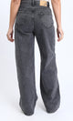 R205927 - Trendy Solid Wide Leg Jeans - Dark Grey