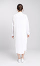 R206075 - Long Sleeves Buttons Down Long Shirt - White
