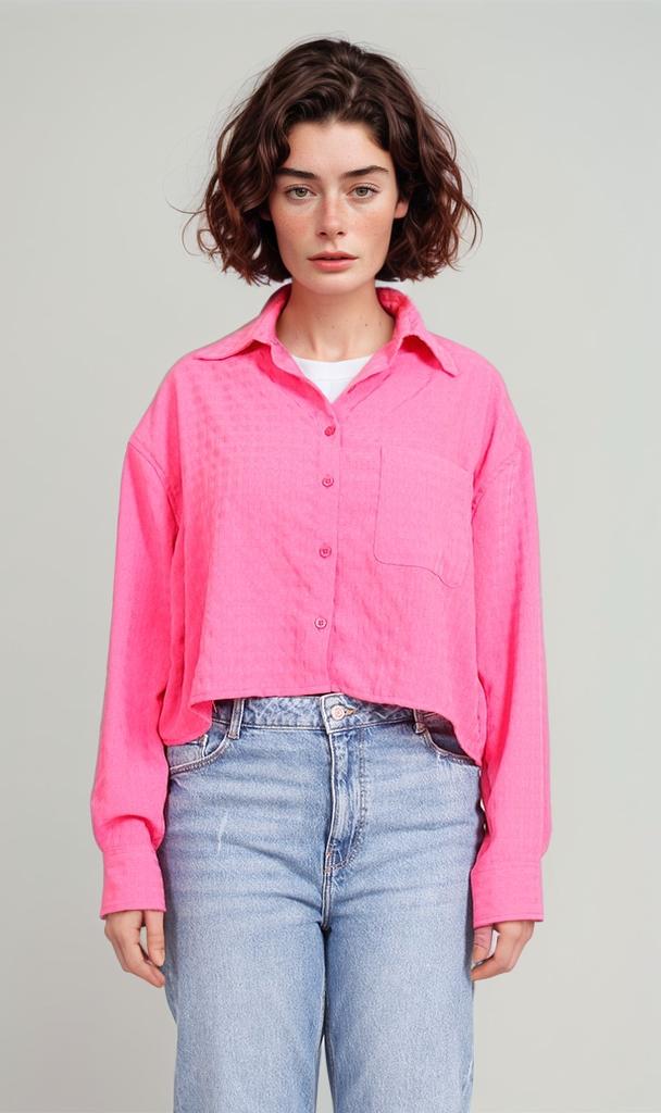 Women's Long Sleeve Shirt - Pink