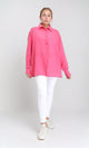 R206362 - Casual Long Sleeves Regular Fit Shirt - Fuchsia