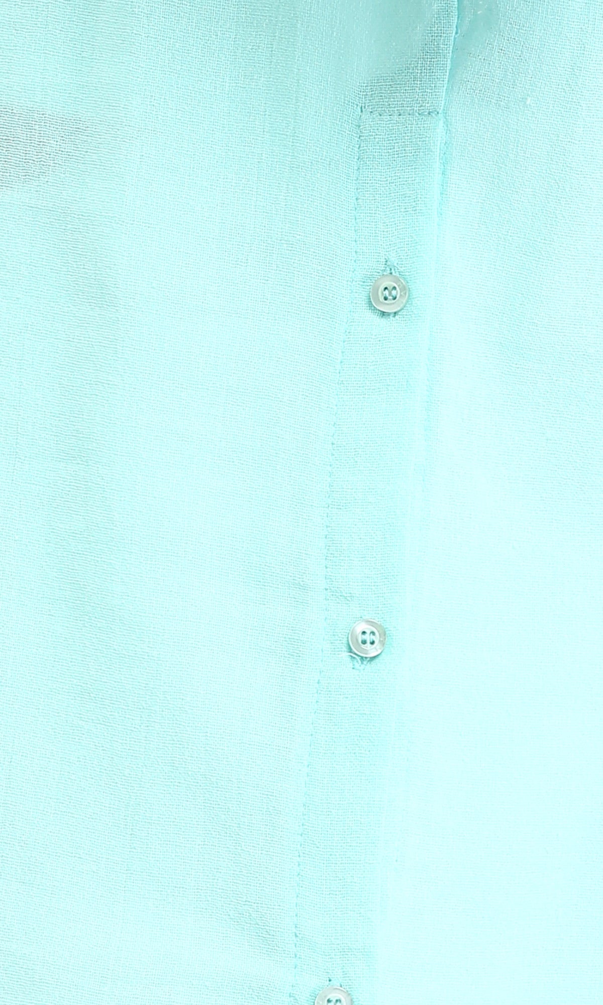 R206365 - Casual Long Sleeves Regular Fit Shirt - Cyan