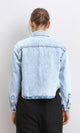 R206398 - Long Sleeves Fashionable Denim Jacket - Ice Blue