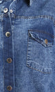 R206407 - Full Buttons Down Denim Shirt - Dark Blue
