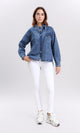 R206407 - Full Buttons Down Denim Shirt - Dark Blue