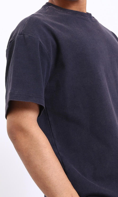 R206497 - Basic Ribbed Short-Sleeve T-Shirt - Black