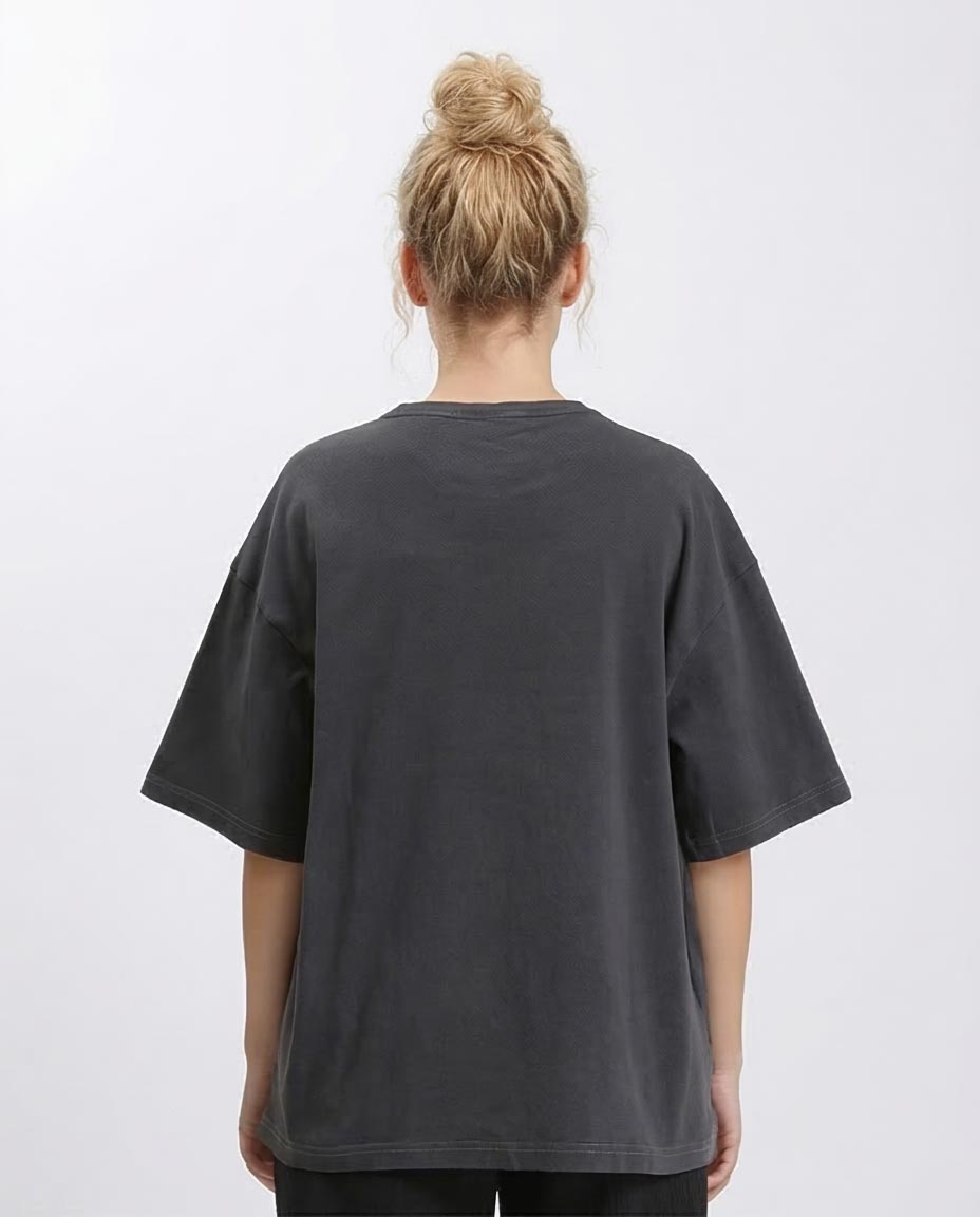 Ravin Oversized Vintage-Wash Cotton T-Shirt – Charcoal - R206499