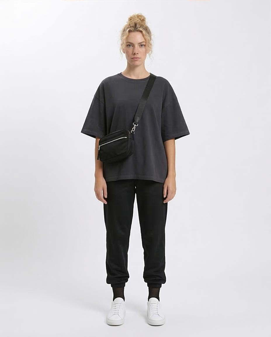 Ravin Oversized Vintage-Wash Cotton T-Shirt – Charcoal - R206499