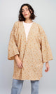 R206501 - Floral Printed Crepe Chiffon Kimono - Beige