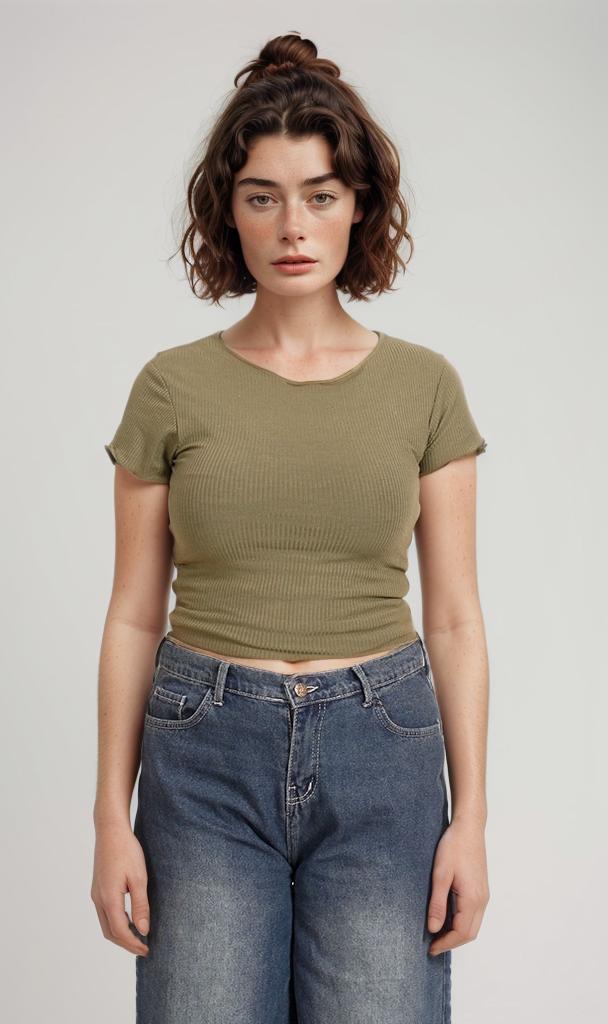 Women's Short Sleeve T-Shirt - Khaki