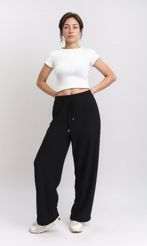 R206520 - Short Sleeves Comfy Short Top - White