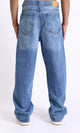 R206526 - Wide Leg Casual Cotton Jeans - Light Blue