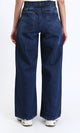 R206529 - Wide Leg Solid Casual Jeans - Navy Blue