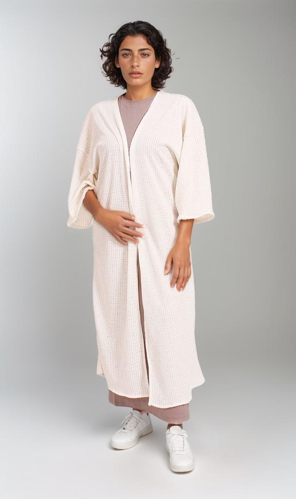 Tricot Long Cardigan - Off White