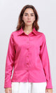 R206562 - Solid Long Sleeves Stain Shirt - Fuchsia
