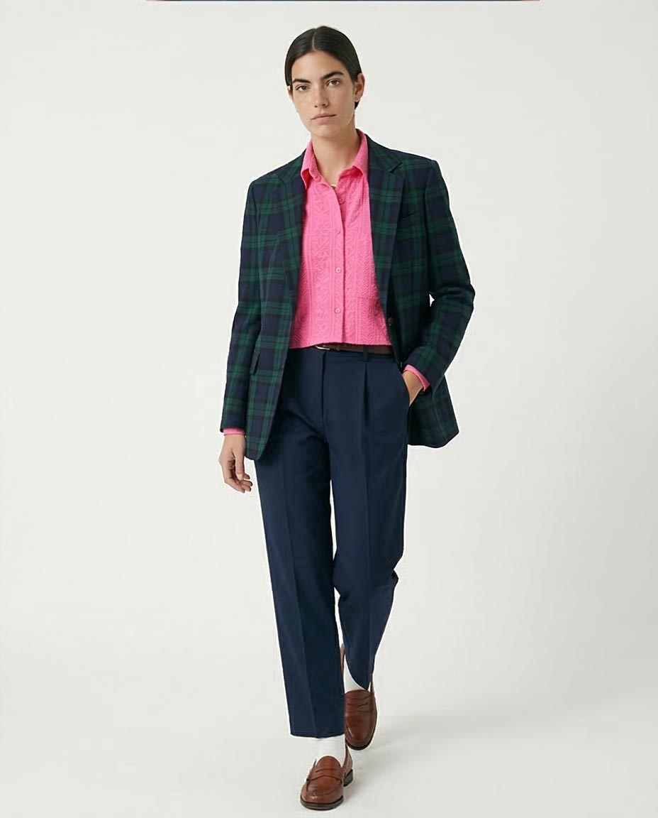 Ravin | Botanical Jacquard Cropped Utility Shirt - Pink - R206567