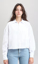 R206570 - Casual Long Sleeves Shirt with Front Pocket - White