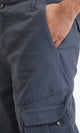 R206589 - Casual Cargo Pants with Pockets - Dark Grey