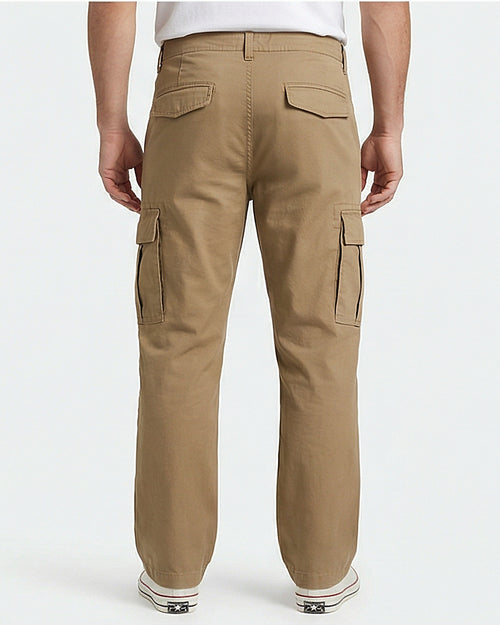 Classic Khaki Utility Cargo Trousers