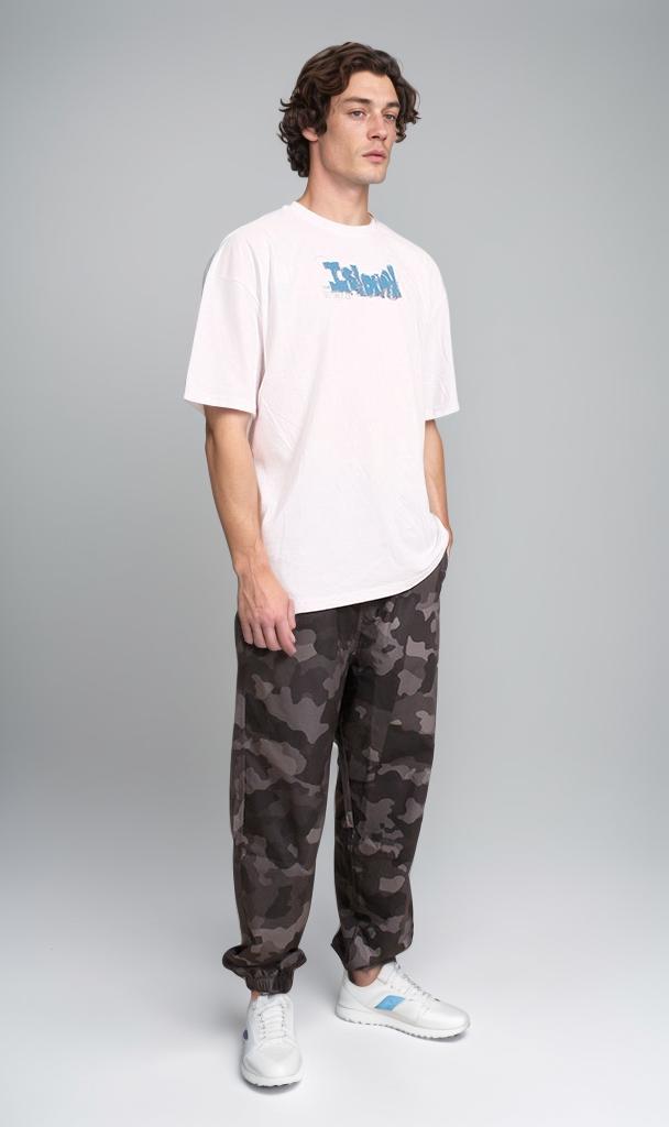 R206736 - Graphic Printed Oversized T-Shirt - White