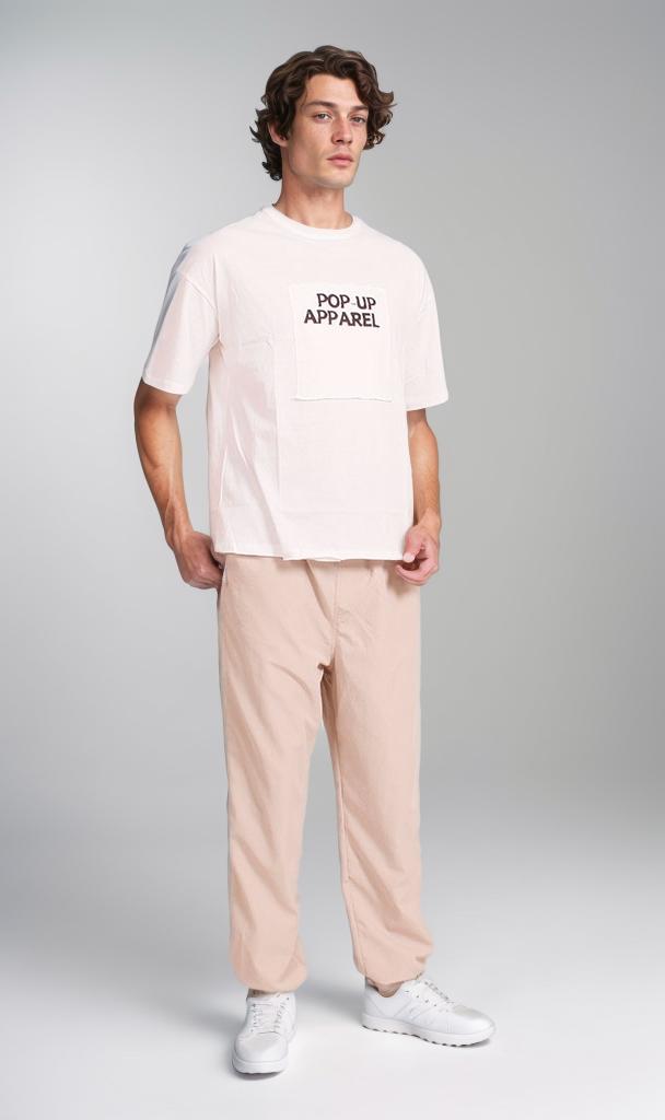 R206753 - Graphic Printed Oversized T-Shirt - White