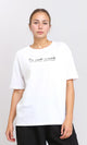 R206762 - Short Sleeves Printed Cotton Tee - White