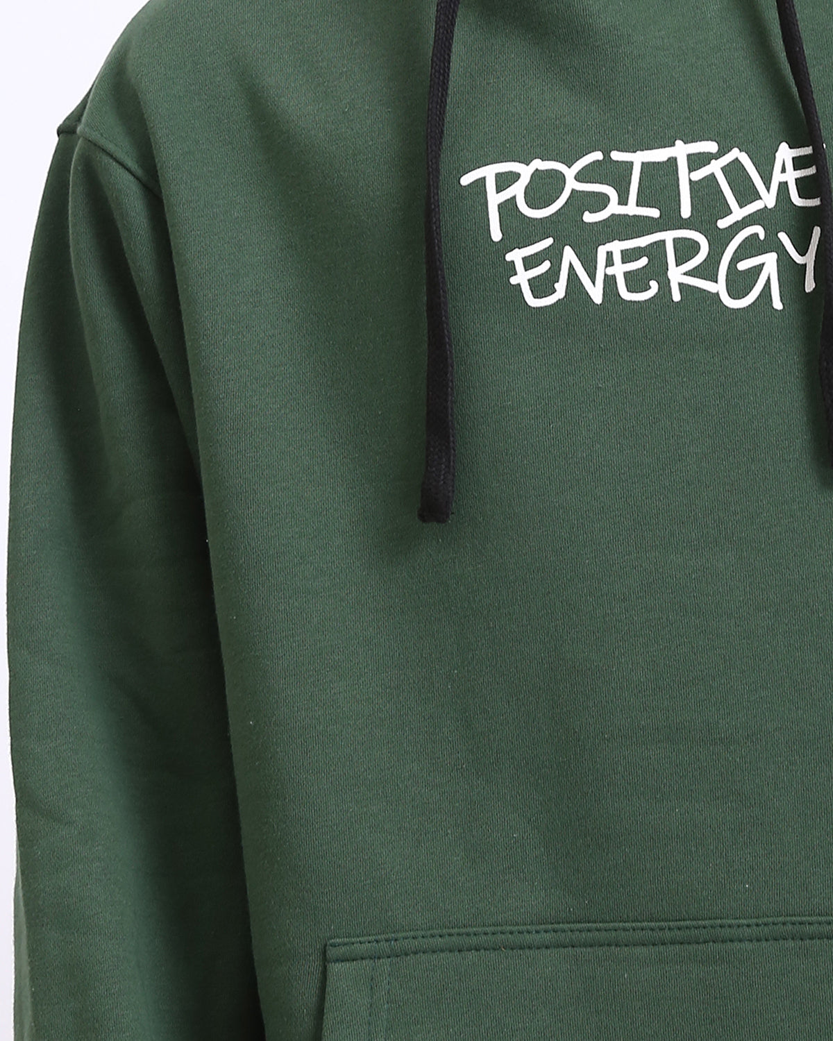 Ravin | "Positive Energy" Oversized Graphic Hoodie – Forest Green - R206834