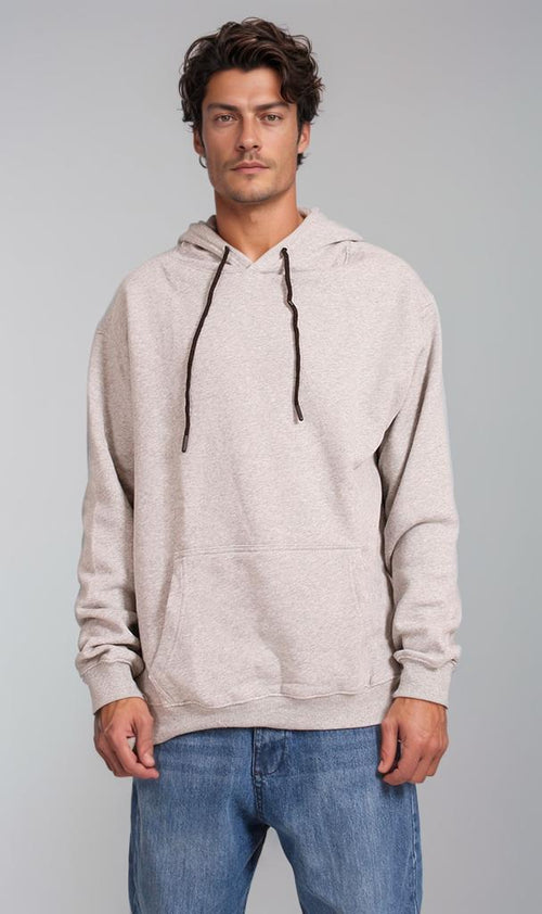 R206835 - Melton Hoodie - Beige