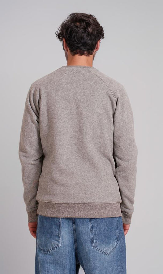 R206842 - Melton Crewneck Sweatshirt - Grey