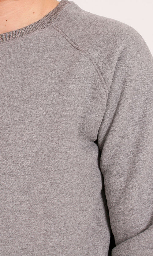 R206842 - Melton Crewneck Sweatshirt - Grey
