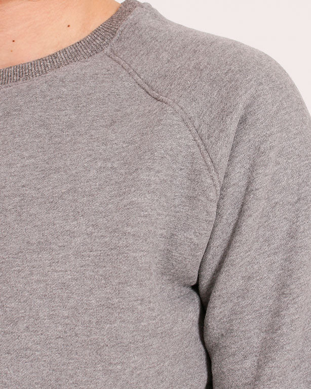 Ravin Men’s Premium Raglan-Sleeve Sweatshirt – Heathered Grey - R206842