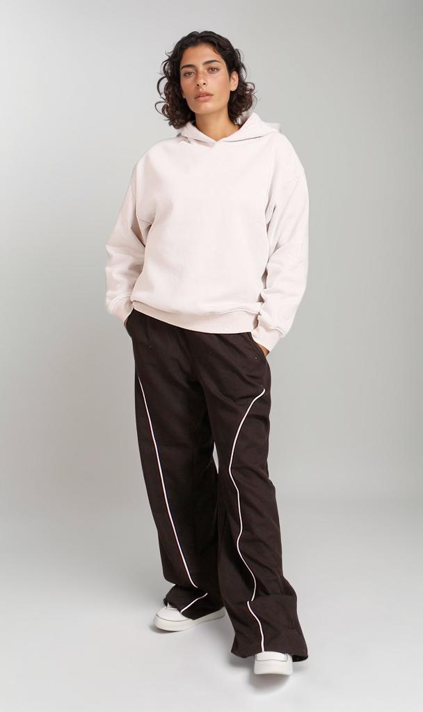 R206860 - Melton Brushed Hoodie - Off White