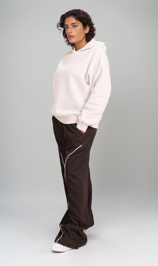 R206860 - Melton Brushed Hoodie - Off White