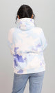 R206862 - Tie-Dye Melton Hoodie - Blue & White