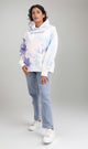 R206862 - Tie-Dye Melton Hoodie - Blue & White