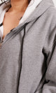 R206864 - Melton Zip-Up Hoodie - Grey