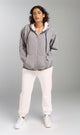 R206864 - Melton Zip-Up Hoodie - Grey