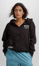 R206867 - Melton Graphic Hoodie - Black