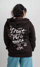 R206867 - Melton Graphic Hoodie - Black
