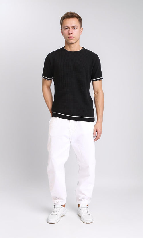 R206907 - Slip On Short Sleeves Tee - Black