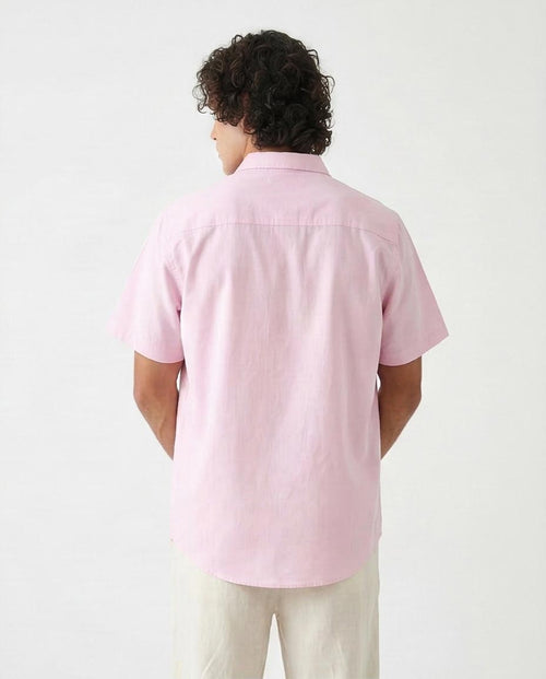 Ravin Men’s Wrinkle-Resistant Short Sleeve Shirt – Pastel Pink - R206969