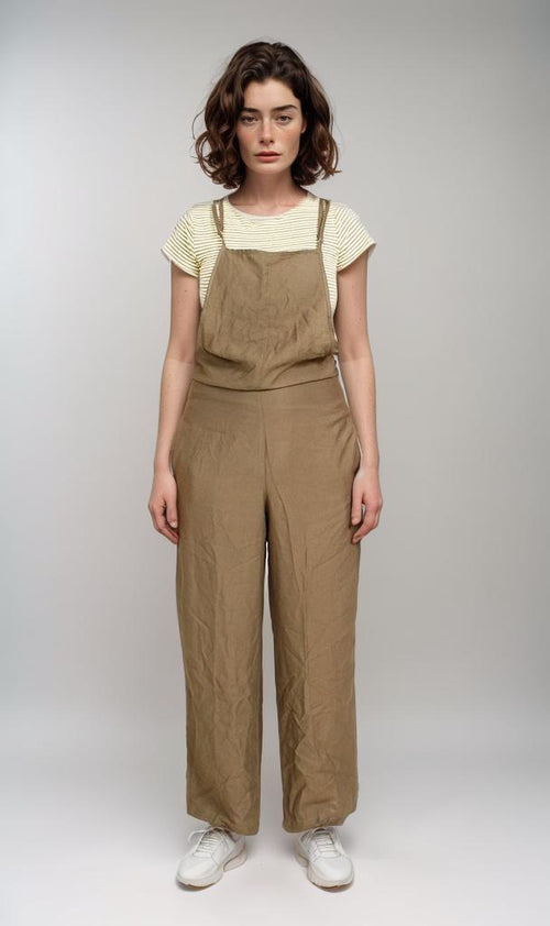 R206970-R206970 - Linen Overalls - Olive