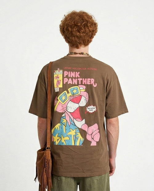 Ravin x Pink Panther Oversized Graphic T-Shirt - Olive Green - R207058